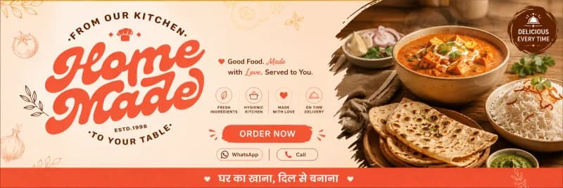 Homemade (Demo)- From our kitchen, to your table. banner